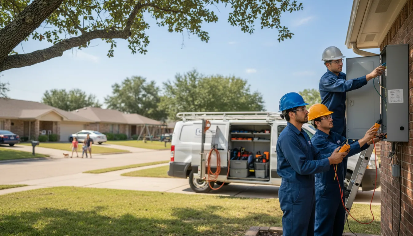Certified electrician providing emergency electrical services in Humble, TX